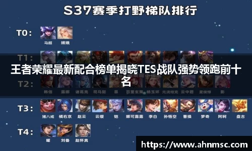 王者荣耀最新配合榜单揭晓TES战队强势领跑前十名