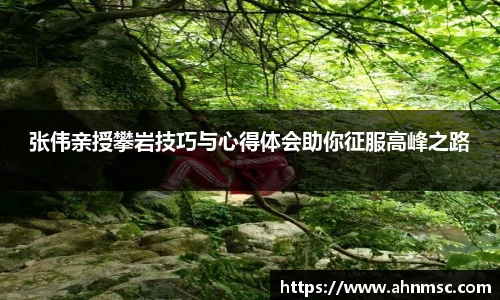 张伟亲授攀岩技巧与心得体会助你征服高峰之路